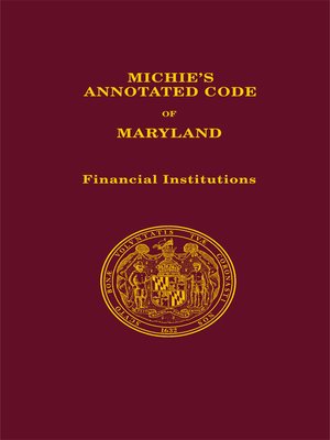 cover image of Michie's Annotated Code of Maryland